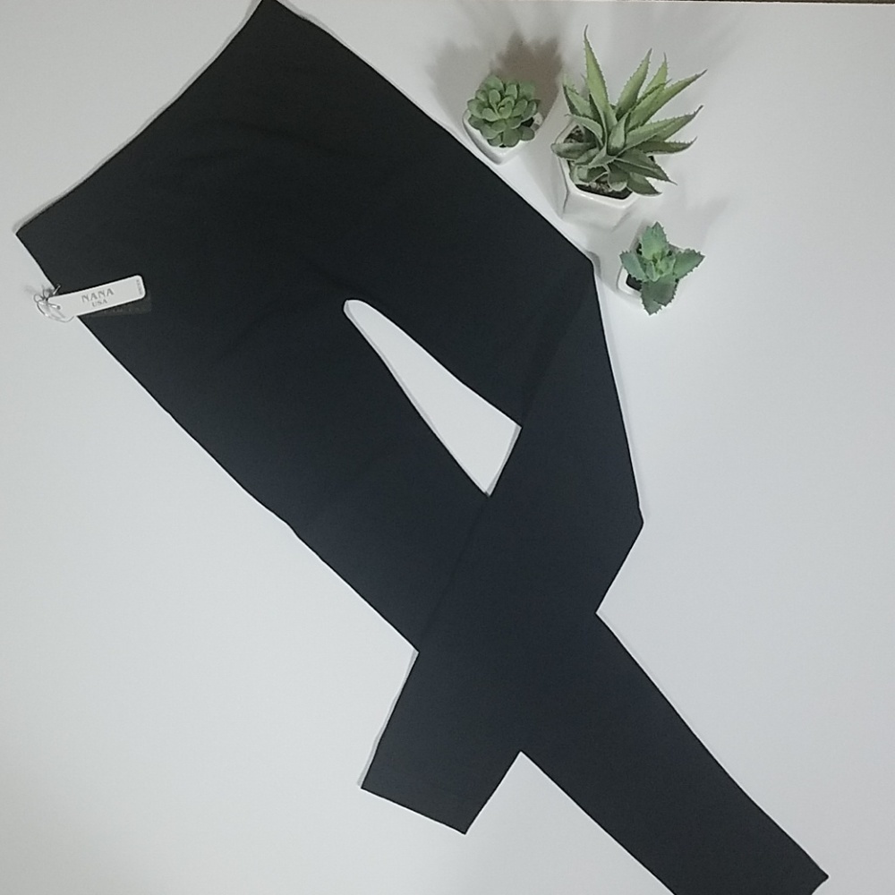 NWT, Nana USA, Black legg'ings, OS - Picture 3 of 5